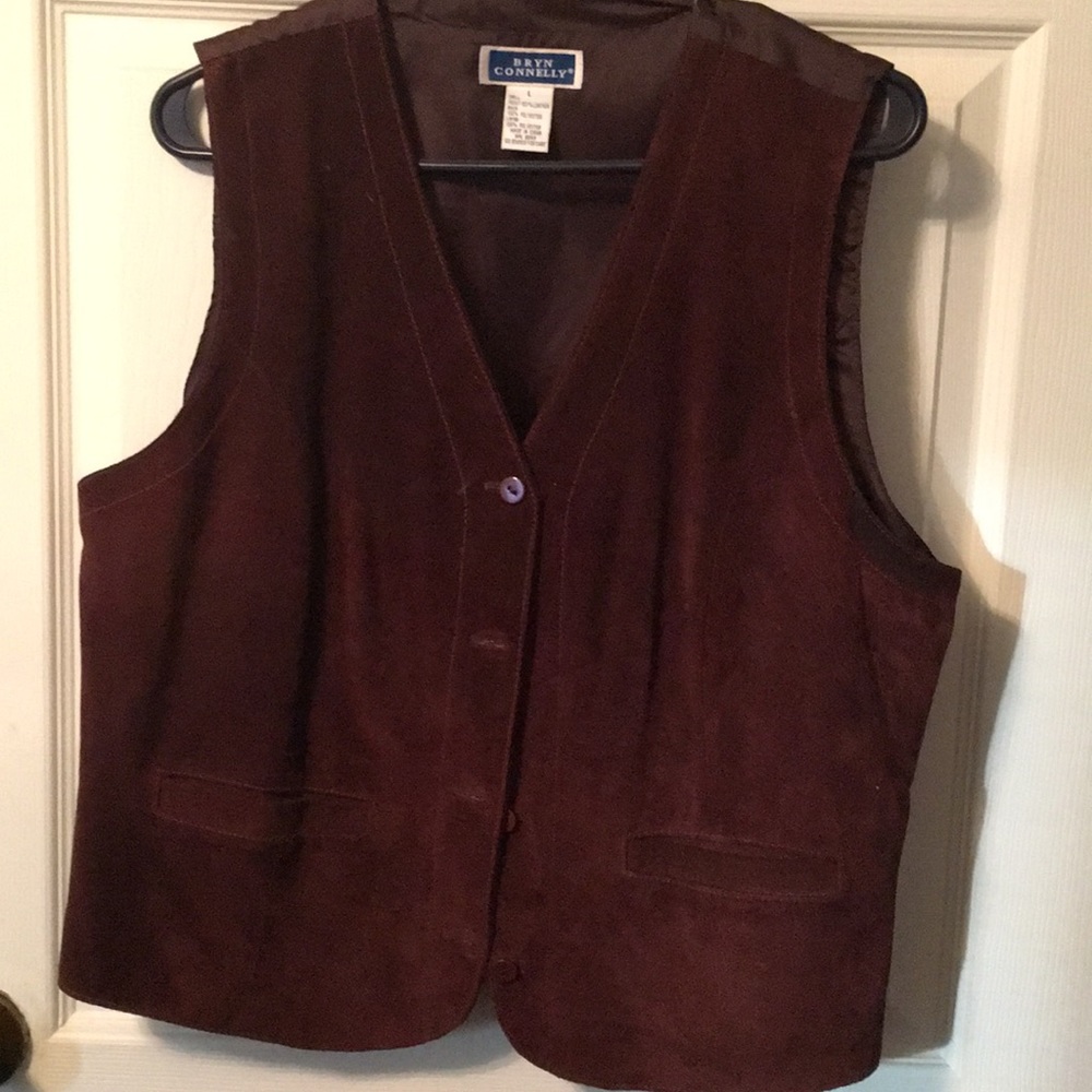 Women’s leather/suede vest